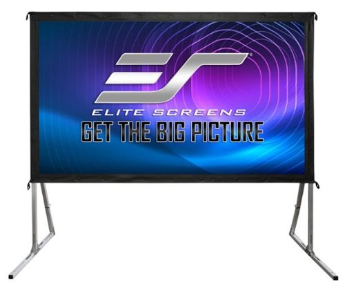 Elite Screens - YardMaster2 120" Outdoor Projector Screen - Silver-Front_Standard 