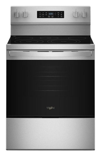 Whirlpool - 5.3 Cu. Ft. Electric Range with Air Cooking Technology - Stainless Steel