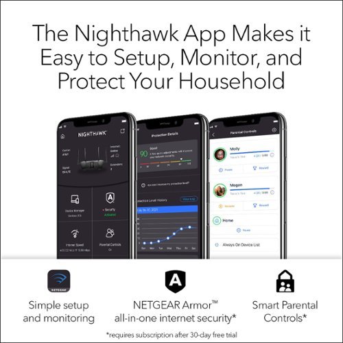 NETGEAR Nighthawk AX4200 Dual-Band Wi-Fi Router - Black SHOP ONLINE