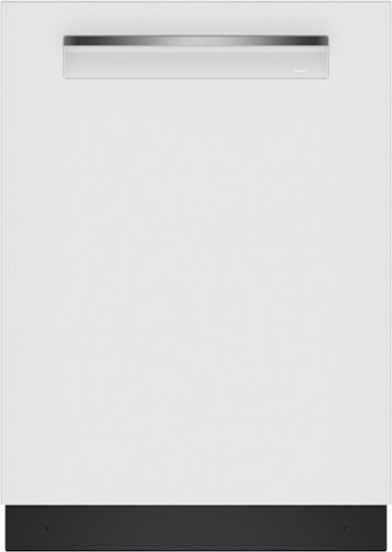 Bosch - 800 Series 24" Top Control Smart Built-In Stainless Steel Tub Dishwasher with 3rd Rack, 42 dBA - White-Front_Standard 