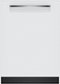Bosch - 800 Series 24" Top Control Smart Built-In Stainless Steel Tub Dishwasher with 3rd Rack, 42 dBA - White-Front_Standard