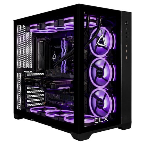 CLX SET Gaming Desktop - Intel Core i9 14900KF - 64GB DDR5 5600 Memory - GeForce RTX 5070 - 2TB NVMe M.2 SSD, 6TB HDD - Black