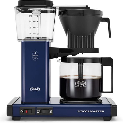Moccamaster - KBGV Select Coffee Maker, 40 ounce, 10-Cup, 1.25L - 53928 - Midnight Blue-Front_Standard 