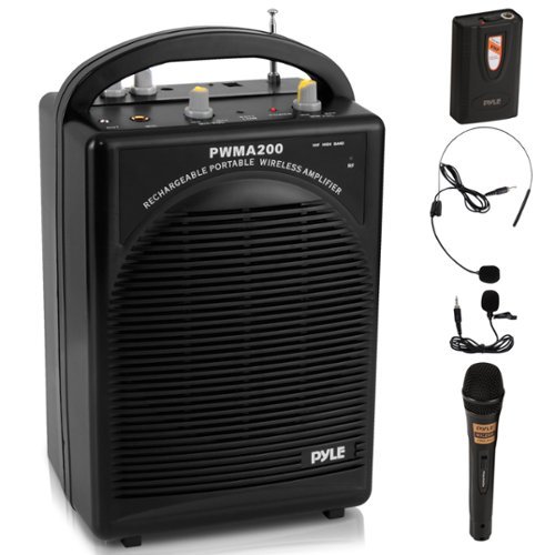 PYLE - Portable PA Speaker & Microphone System - FM-Front_Standard 