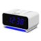 Dazzed Corner - Dual Alarm Clock Radio with AM/FM, 4-Level Dimmer - White-Front_Standard