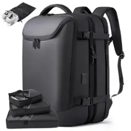Black-50l(5-7days Travel With 3 Cubes)-Non-vacuum