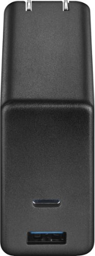 Best Buy essentials™ 100W Dual Port USB-C and USB Wall Charger for MacBook Pro, iPad, iPhone, Apple Watch, Smartphones & other USB-C Devices - Black BUY IN MIDDLE EAST