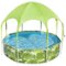 Bestway - H2OGO!Splash-In-Shade Play Pool - 8' x 20" - 446 , UV Safe Shade Cover With Water Mister, Kids Pool-Front_Standard