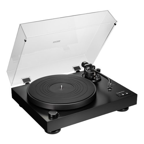 Audio-Technica - AT-LP8X Semi-Automatic Direct-Drive Turntable - Black-Front_Standard 