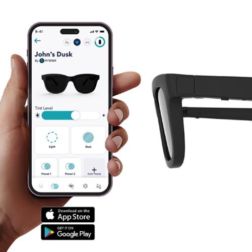 Ampere Dusk Lite Smart Sunglasses with Electronic Tint Adjustable Lenses - Black BUY IN EUROPE