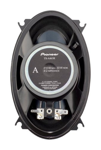 Pioneer 4 x 6 3-way Coaxial Speakers (Pair) - Blue GLOBAL SHIPPING