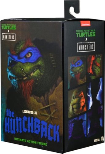 NECA Universal Monsters/Teenage Mutant Ninja Turtles 7 Scale Action Figure - Leonardo as The Hunchback GLOBAL SHIPPING