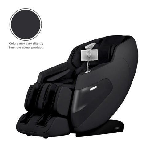 Titan - 3D Tesoro Zero Gravity Massage Chair with Full Body Shiatsu - Black-Front_Standard 