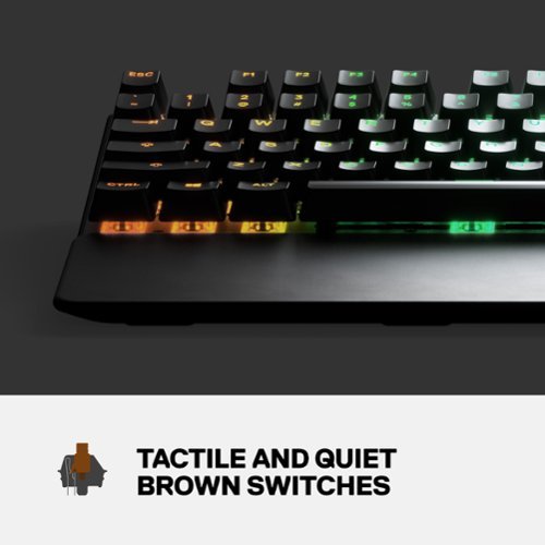 SteelSeries Apex 7 TKL Wired Mechanical Brown Tactile & Quiet Mechanical Switch Gaming Keyboard with RGB Backlighting - Black BUY IN AUSTRALIA
