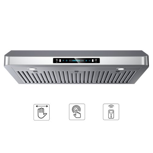 ZJKLA - 30 inches - Externally Vented - Under cabinet Range Hood - Stainless Steel-Front_Standard 