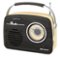 Emerson - EAS-3002 Retro Bluetooth Radio with AM/FM Tuner, USB/AUX Inputs, Rechargeable Battery, Carry Handle - ESPRESSO-Front_Standard
