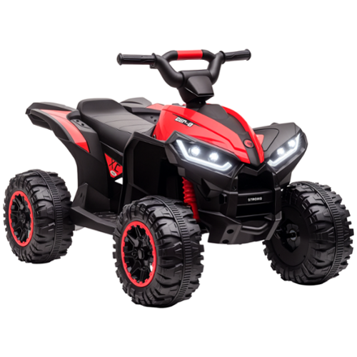 Aosom - 12V Kids ATV Quad Car with F/B Function, Four Wheeler with Wear-Resistant Wheels, Electric Ride-on for Toddlers 3+-Front_Standard 