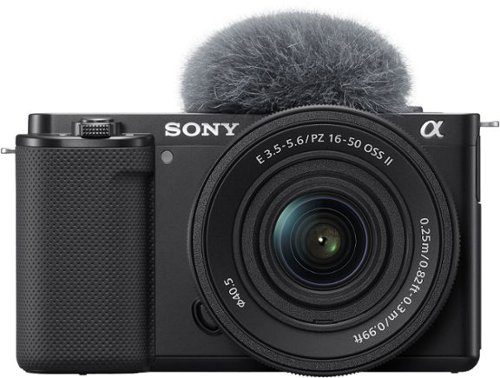Sony - Alpha ZVE10: APS-C Content Creators’ Camera - Black