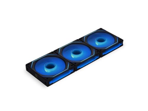 Lian Li - UNI FAN SL INFINITY 120 RGB 3 PCS PACK ---UF-SLIN120-3B ( L Connect 3.0 Controller included) - Black-Front_Standard 