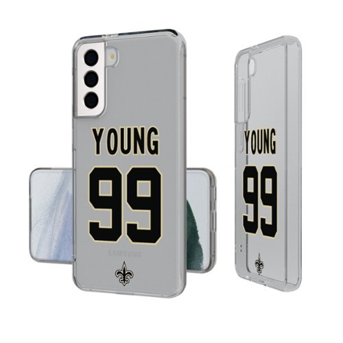 Keyscaper - NFL - Chase Young New Orleans Saints Galaxy Clear Case - S24 - Multicolor-Front_Standard 