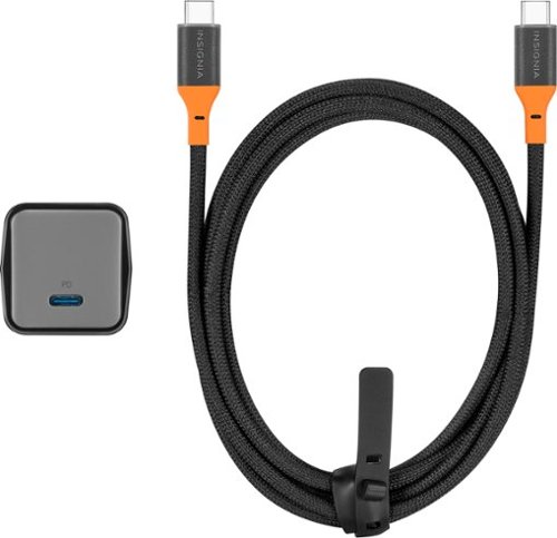 Insignia™ 45W Compact Wall Charging Kit for USB-C Smartphones, Tablets and More - Dark Gray BUY IN SAUDI ARABIA