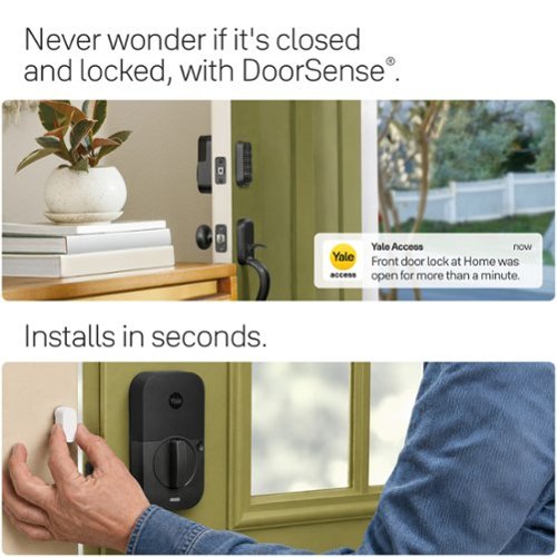 Yale Assure Lock 2 - Smart Lock Keyless Wi-Fi Deadbolt with APPLE HOME KEYS | Touchscreen Keypad Access - Black Suede GLOBAL SHIPPING