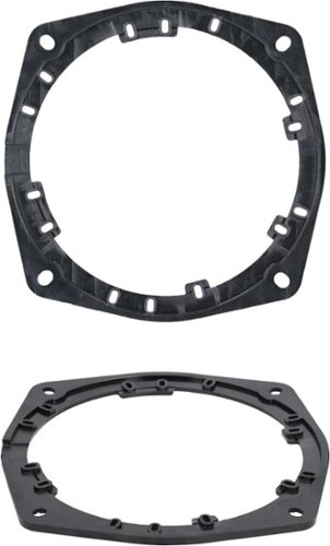 Metra Speaker Adapter Plate for Mitsubishi 1999-2012 (2-Pack) - Black GLOBAL SHIPPING