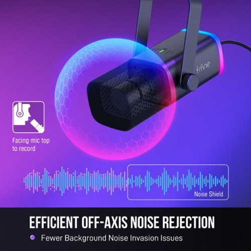 FIFINE  AM8T Gaming Microphone Bundle – Studio-Quality Sound, USB/XLR, RGB Lighting, Arm Boom Stand WORLDWIDE DELIVERY