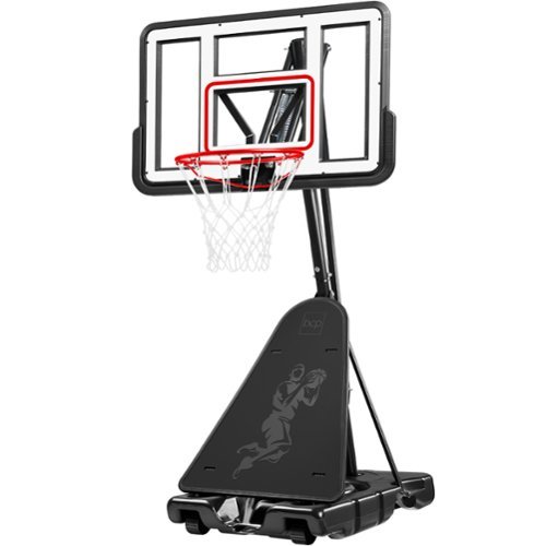  Best Choice Products - Adjustable 4.4-10ft Basketball Hoop, Portable Goal w/Shatterproof Backboard, Ball Return - White
