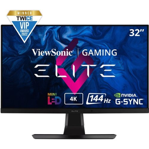 ViewSonic - ELITE XG321UG 32" IPS LCD 4K UHD G-SYNC Gaming Monitor with HDR1400 (DisplayPort, USB, HDMI) - Black