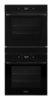 Whirlpool - 24 in. Built-In Double Electric Convection Wall Oven with WiFi - Black-Front_Standard
