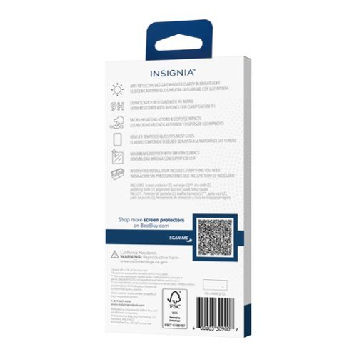 Insignia™ 2x Reinforced HD Glass Screen Protector for Samsung Galaxy S24 (2-pack) - Clear BUY IN DUBAI