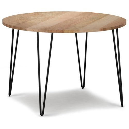 Simpli Home - Hunter 45 Inch Round Dining Table - Natural-Front_Standard 