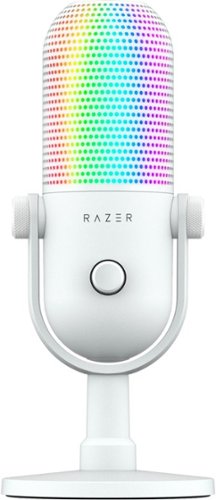 Razer - Seiren V3 Chroma Wired Supercardioid Condenser USB Microphone with 32-Bit DSP - White