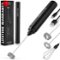 Zulay Kitchen - 3-in-1 Froth N Go Milk Frother Rechargeable - Comes with 3 Whisk Attachments - Black-Front_Standard