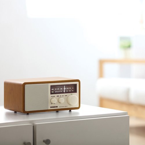 Sangean WR 11 Hi Fi Tabletop Retro Wooden Cabinet AM/FM Analog