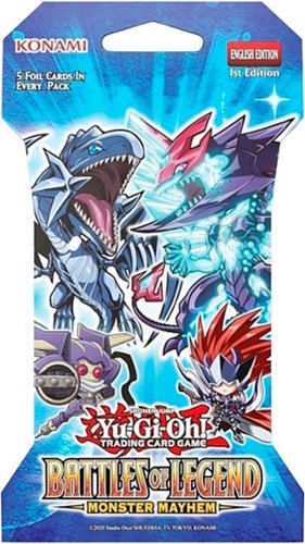 Konami Yu-Gi-Oh! Trading Card Game: Battles of Legend Monster Mayhem Sleeved Booster - Styles May Vary WORLDWIDE DELIVERY