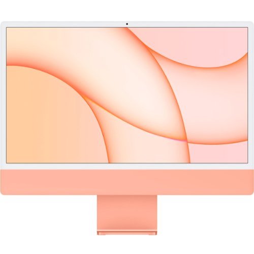 24" Certified Refurbished iMac with Retina 4.5K display - Apple M1 - 8GB Memory - 8GPU - 256GB SSD - (2021) - Orange-Front_Standard 