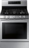 Samsung - Flex Duo 5.8 Cu. Ft. Self-Cleaning Freestanding Gas Convection Range - Stainless steel-Front_Standard 
