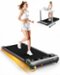 Akluer - 480-C Walking Pad Treadmill with Adjustable Incline, 2.5HP Quiet Motor, Remote Control, LED Display, 330 lb Capacity - Black-Front_Standard