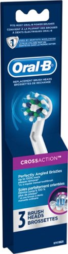  Oral-B - Cross Action Brush Heads (3-Pack) - White