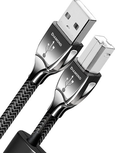 AUDIOQUEST 10' USB A-TO-USB B CABLE - BLACK/GRAY INTERNATIONAL SHIPPING