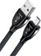 AudioQuest - 10' USB A-to-Mini USB Cable - Black/Gray-Front_Standard