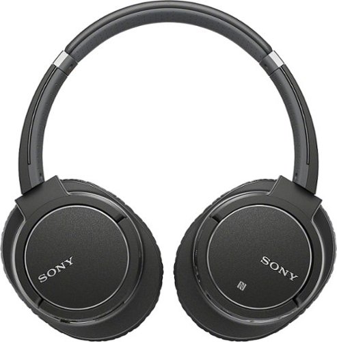  Sony - Wireless Over-the-Ear Noise Cancelling Stereo Headphones - Black