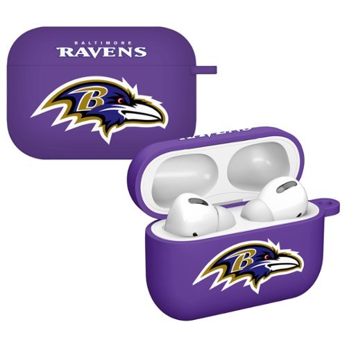 Artinian - Baltimore Ravens AirPods Pro Silicone Case Cover - Purple-Front_Standard 