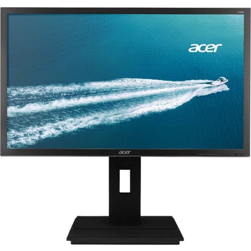 Acer - B Series 24" IPS LED-LCD HD Monitor - Dark Gray-Front_Standard 
