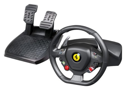  Thrustmaster - Ferrari 458 Italia Wheel for Xbox 360 and Windows - Black