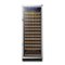 Lanbo - Freestanding/Built-In 24 Inch 143 Bottle Wine Cooler with Quiet Operation and Beech Wood Shelves - Black-Front_Standard