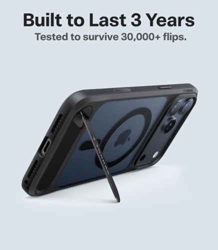 TORRAS Ostand L1 - Professional Multi-Angle Magnetic Stand Case with Military-Grade Protection for iPhone 17 Pro Max - Black GLOBAL SHIPPING