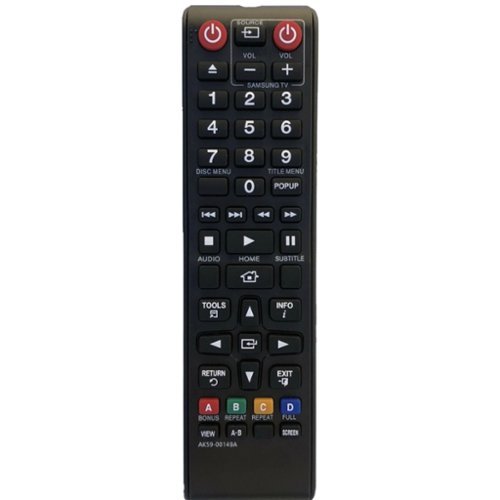 Home Collection - Samsung Replacement Remote AK59-00149A / AK59-00145A for Blu-ray DVD Players-Front_Standard 